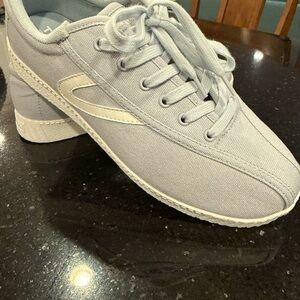 NWOT Tretorn Light Blue Canvas Sneakers
